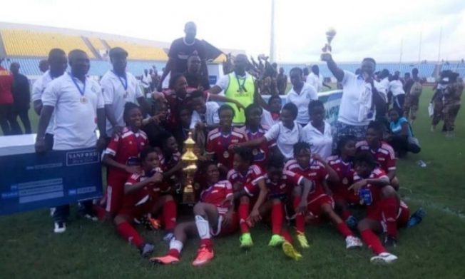 Prisons Ladies beat Police to lift Sanford Women's FA Cup trophy