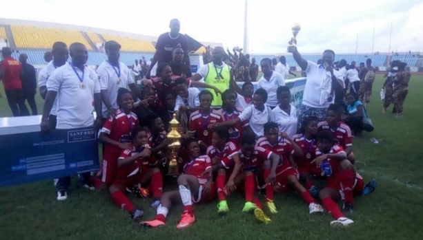 Prisons Ladies beat Police to lift Sanford Women's FA Cup trophy