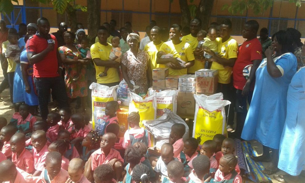 Black Stars donate to two orphanages in Tamale