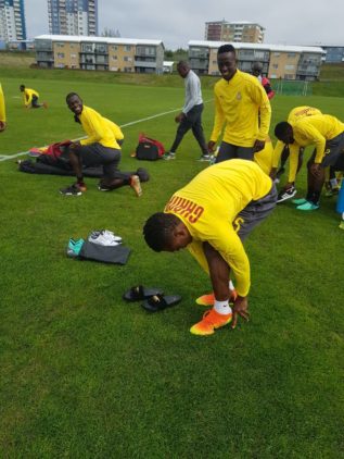 Ghana's starting line up for today's international friendly against Iceland