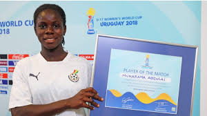 Black Maidens captain Mukarama Abdulai wins Golden Boot at FIFA U17 WWC