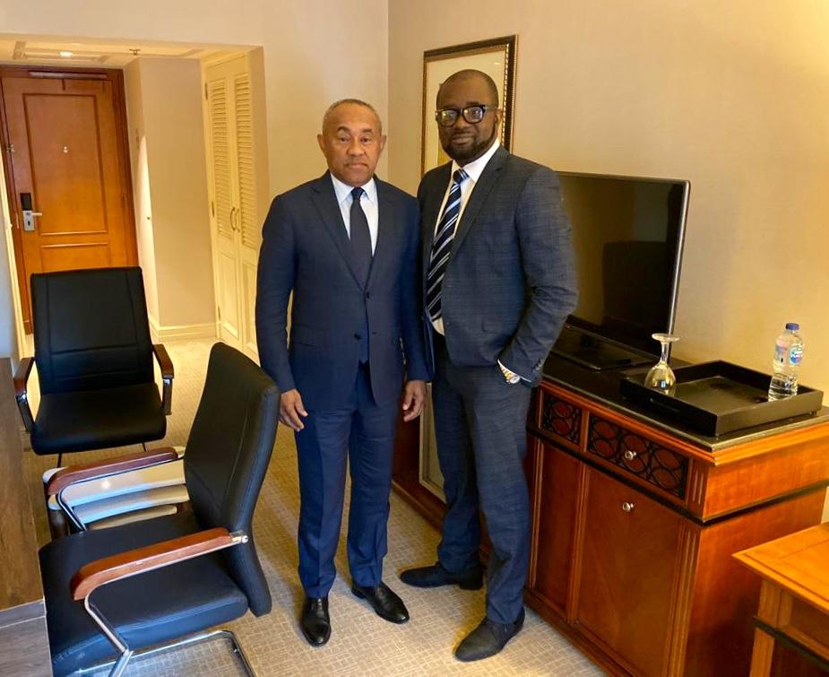 CAF President Ahmad assures GFA President of total support