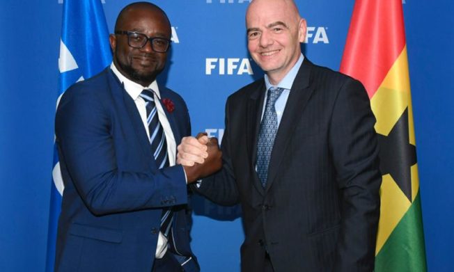 GFA President confers with FIFA President in Switzerland