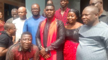 Prez, Top GFA Officials mourn with family of late Henry Aryee