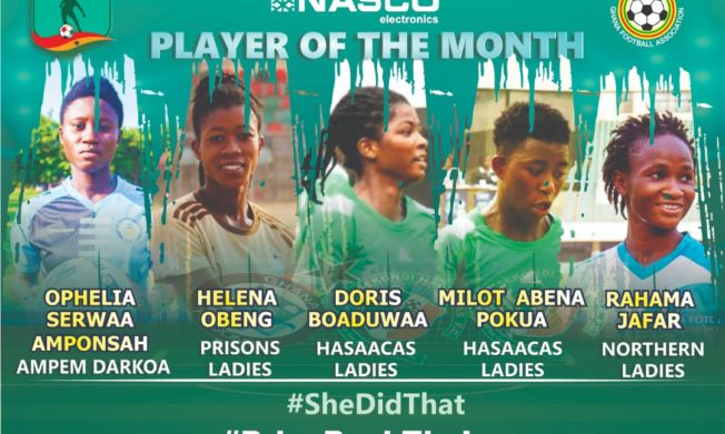 WPL: NASCO Women’s Premier League Player of the month Nominations