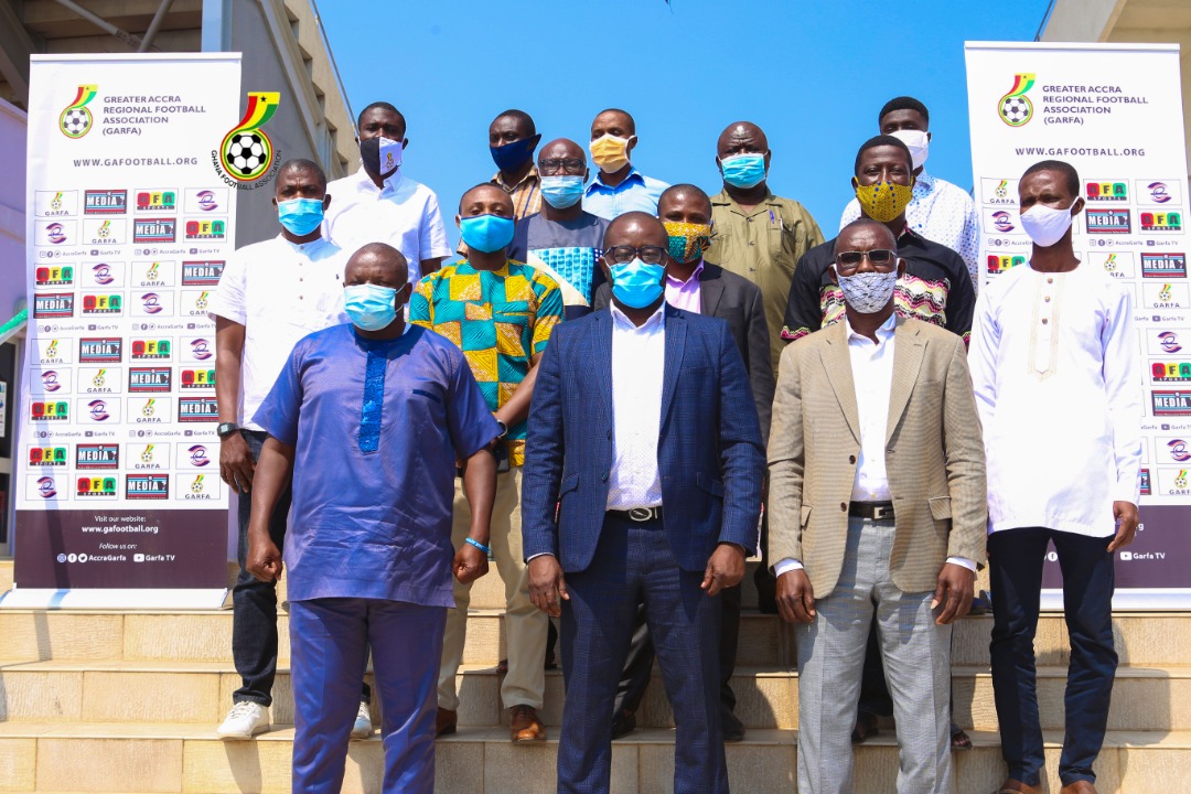 Pictures: GFA President pays working visit to Greater Accra RFA