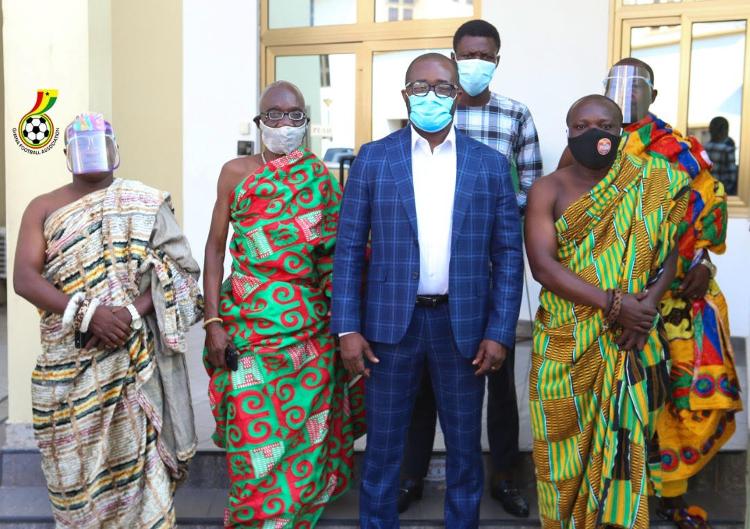 Chiefs from Akuapem Traditional Area pay courtesy call on GFA President