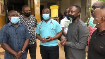 GFA delegation visits Offinso accident victims at KATH