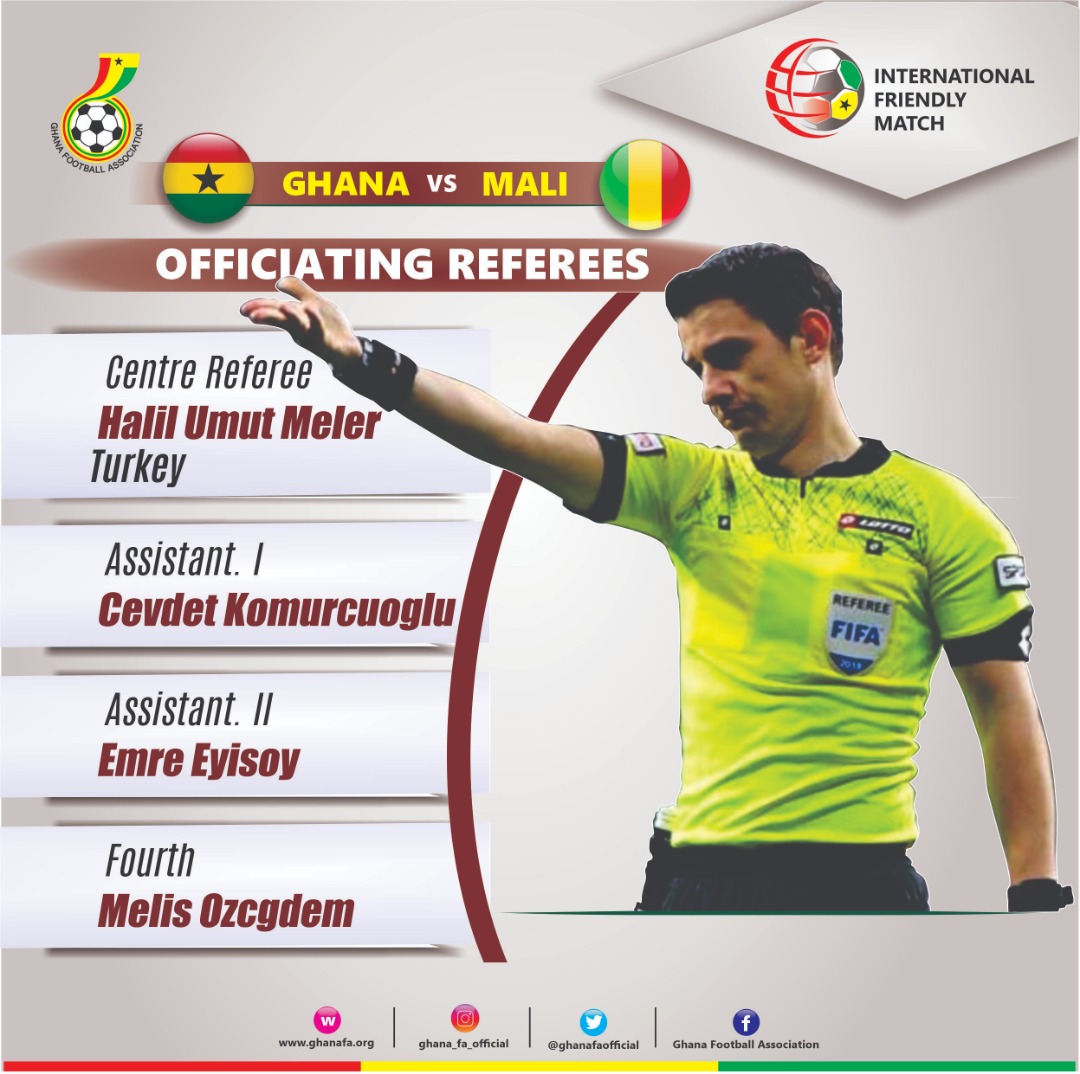 Halil Umut Meler to handle Ghana vs Mali clash