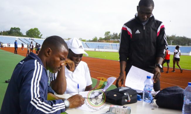 Pictures: Referees fitness training at Cape Coast