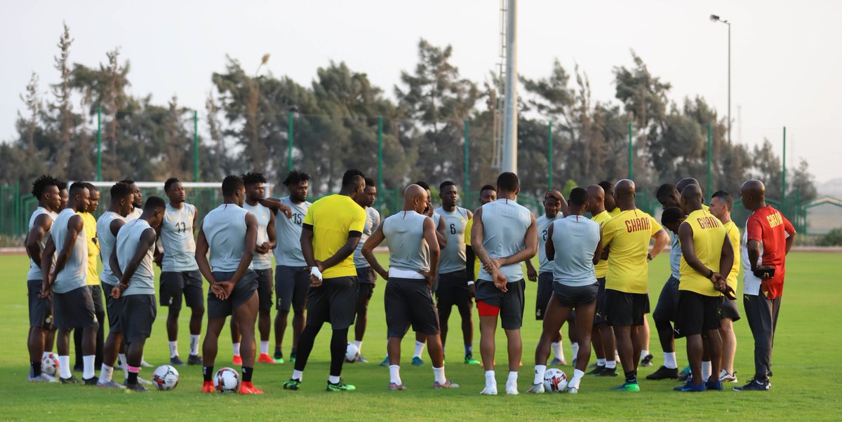 Update: Ghana holds first training, Tuesday afternoon
