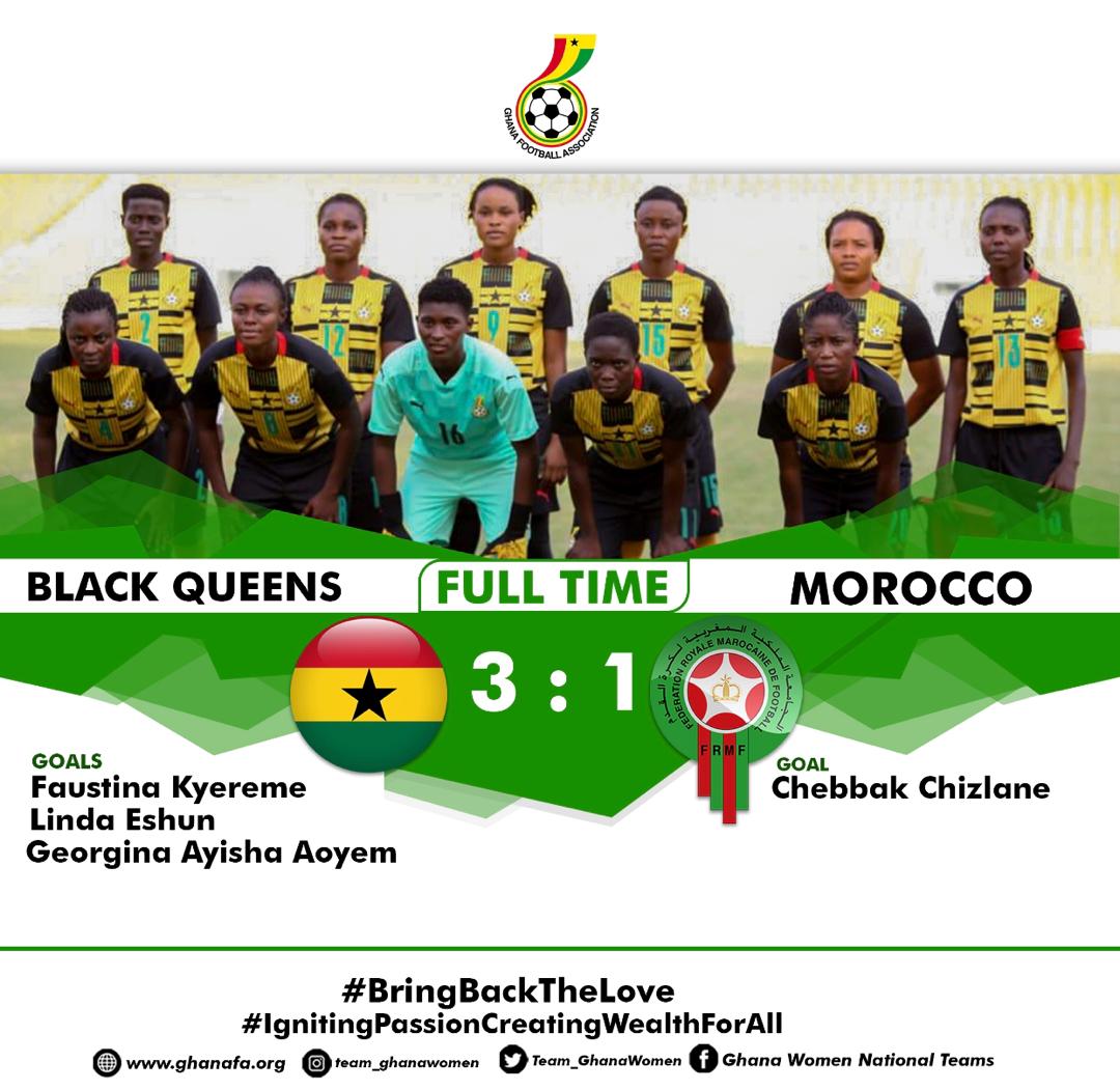 Black Queens ease pass Morocco 3-1 in international friendly