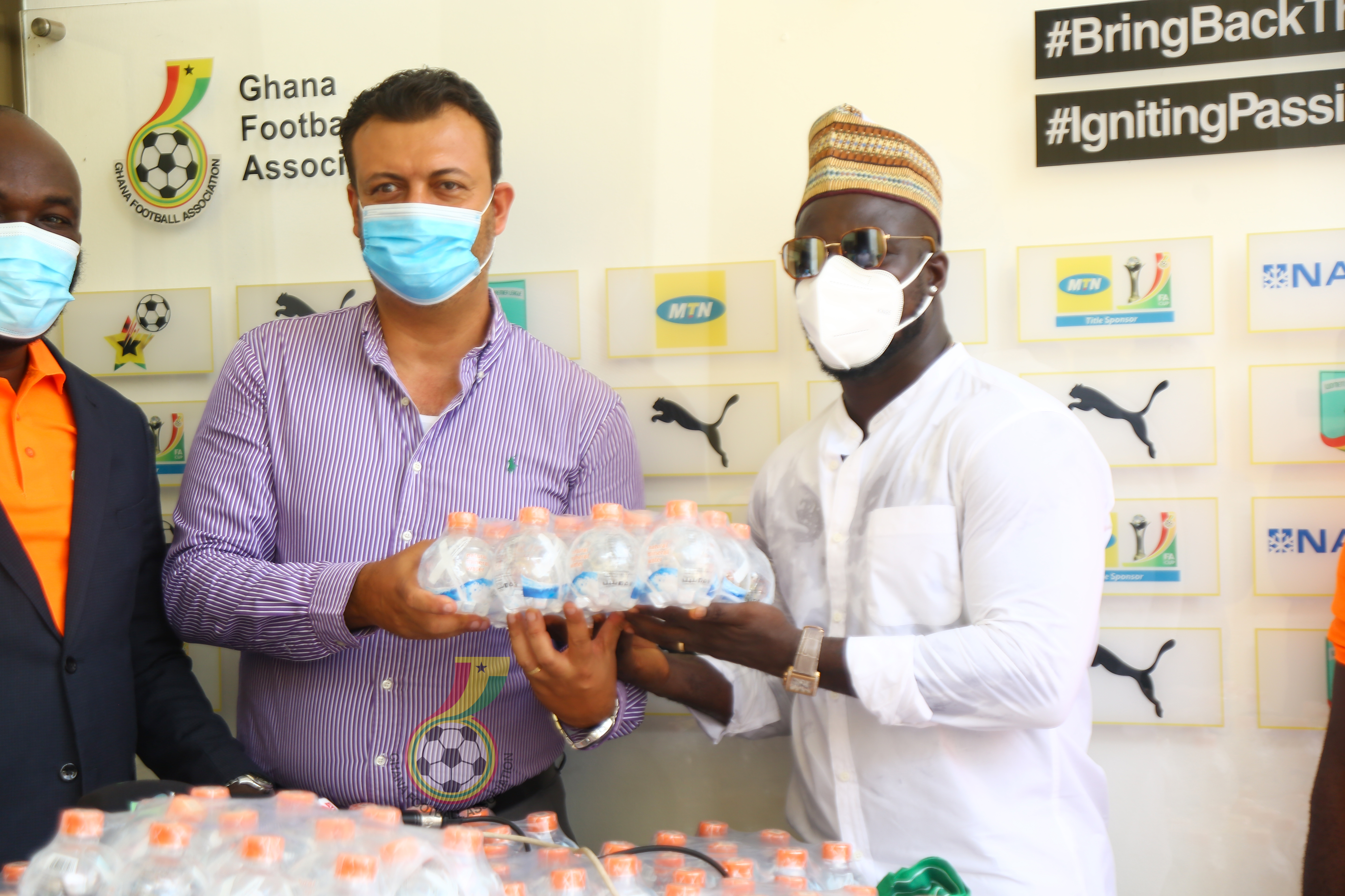 Black Stars receive 400 cartons of X Natural Mineral water ahead of Sudan clash