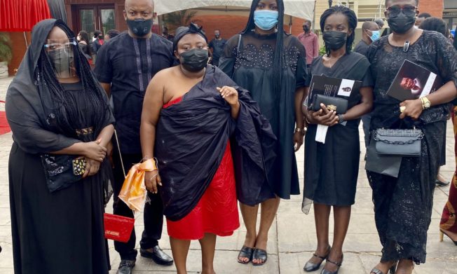 Football family mourn with Dr. Gifty Oware to pay last respect to late Dad