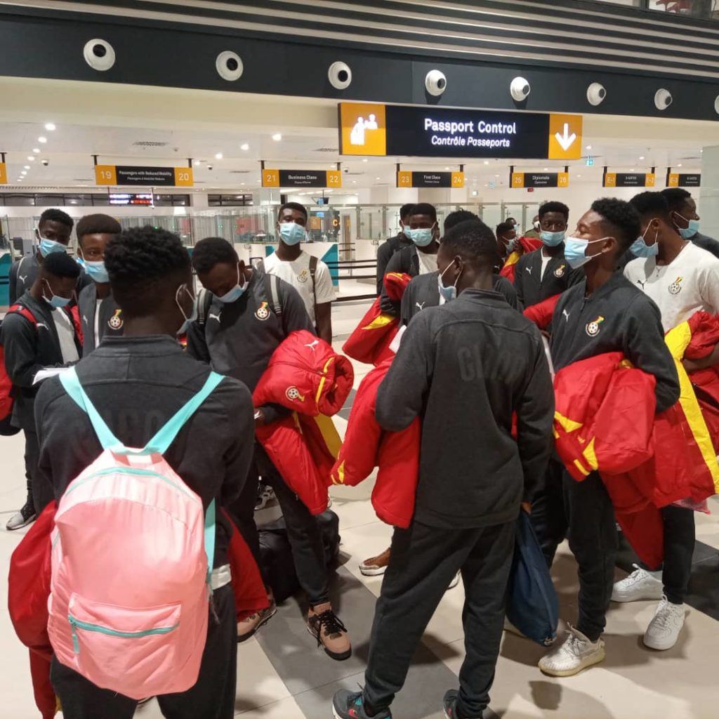WhatsApp Image 2021 02 06 at 4.26.41 AM 1 1024x1024 - PHOTOS: Black Starlets Depart Accra For Morocco