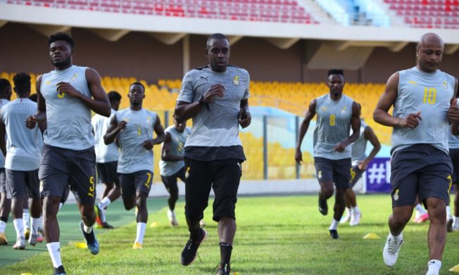 Andre, Partey, Jordan train with Black Stars ahead of São Tomé clash