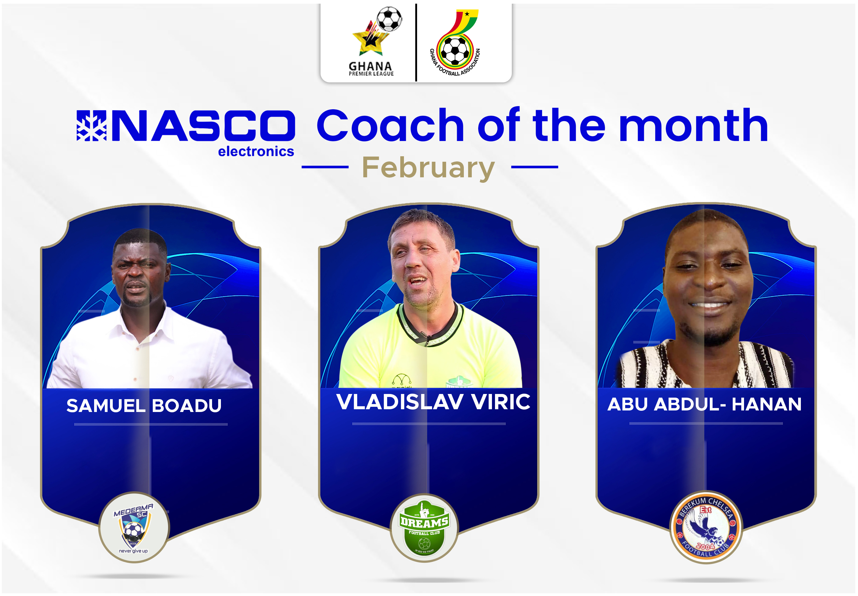 Shortlist for NASCO Coach of the Month-February announced