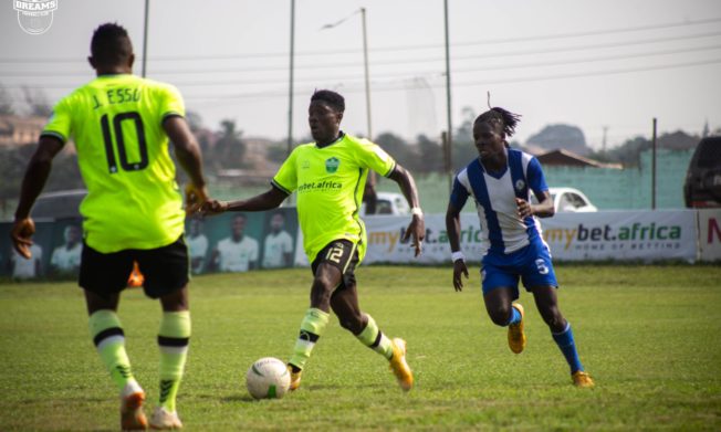 Acquah scores as Great Olympics beat Dreams FC to go second