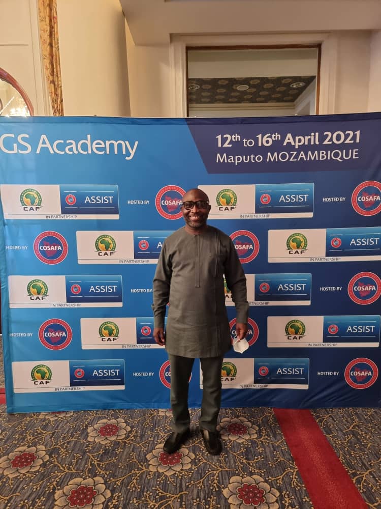 WhatsApp Image 2021 04 12 at 1.04.33 PM - Ghana FA General Secretary Prosper Harrison Addo in Maputo for GC Academy