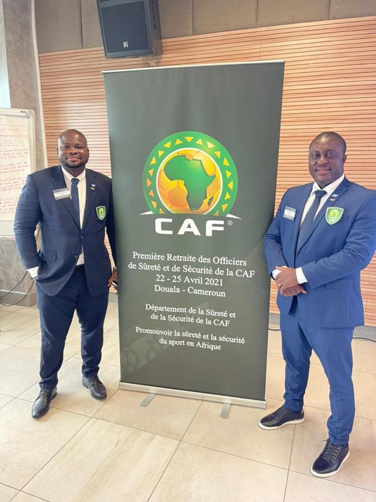Nick Owusu and Julius Ben Emunah in Douala for CAF Safety and Security retreat