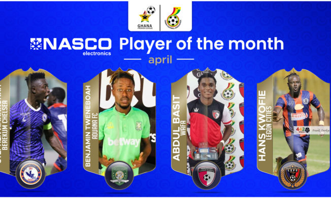 Four Players shortlisted for NASCO Player of the Month - April