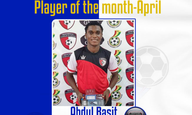 WAFA’s Abdul Basit named as NASCO Player of the month- April