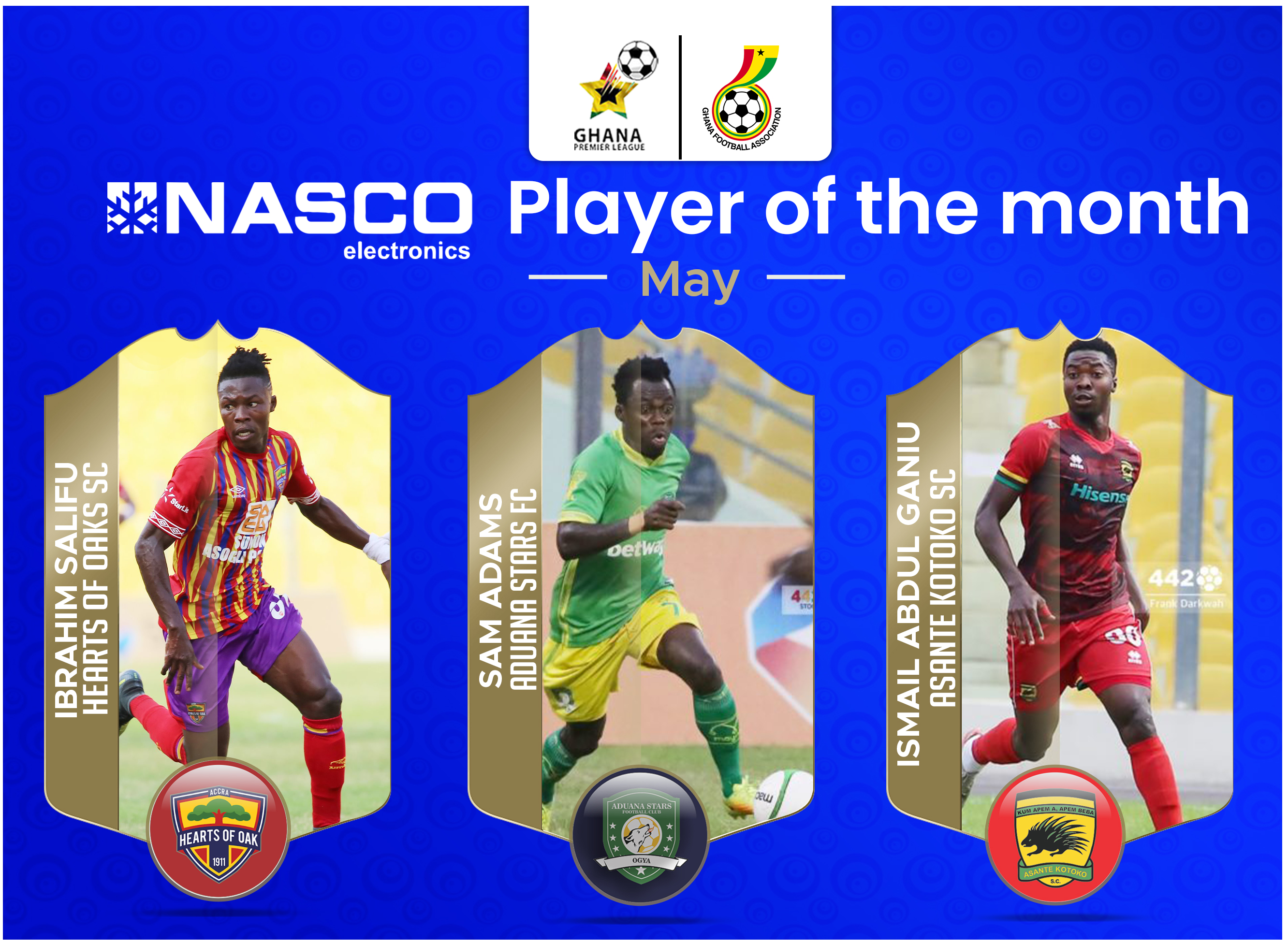 Nominees for NASCO Player of the Month - May