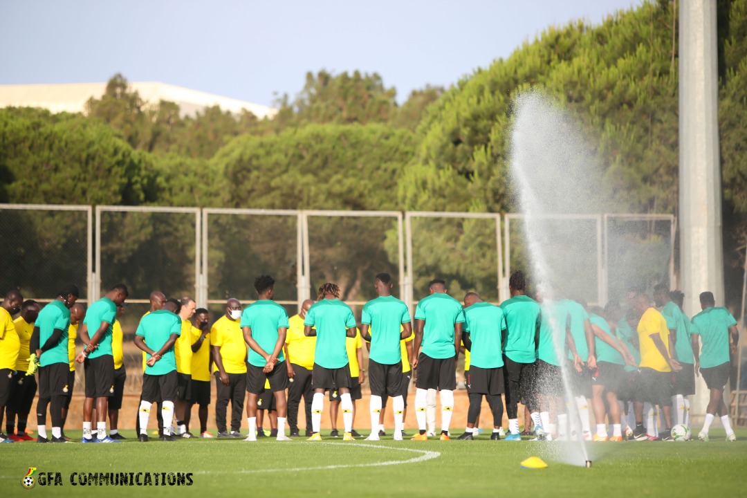 Pictures: Black Stars train in Rabat ahead of Morocco showdown