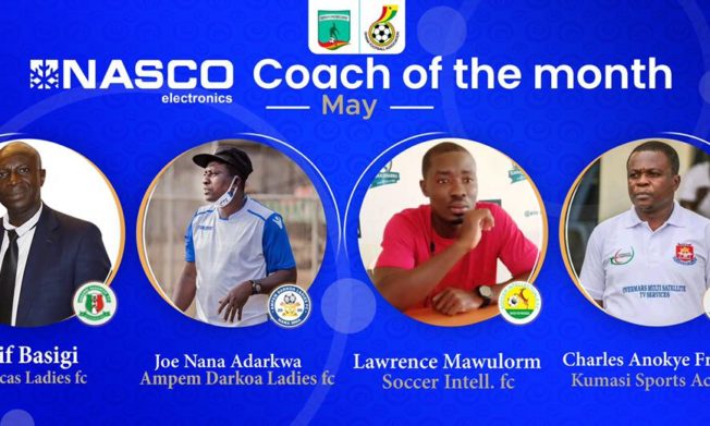 WPL: Adarkwa, Basigi, Mawulorm and Frimpong shortlisted for NASCO Coach of the month for May