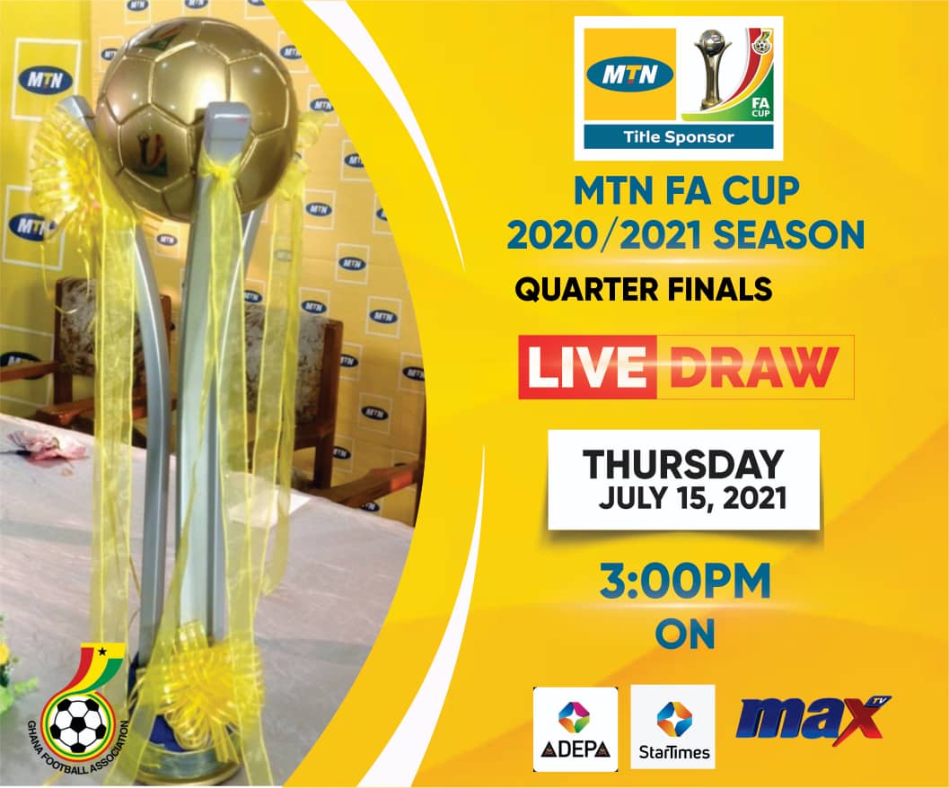 MTN FA Cup Quarterfinals draw to be staged on Thursday