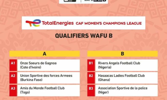 WAFU B WOMEN'S CHAMPIONS LEAGUE TOURNAMENT: Hasaacas Ladies pitched against River Angels & AS Police de Niamey
