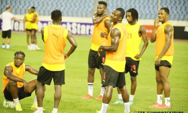 Black Stars hold training in Cape Coast ahead of Ethiopia clash