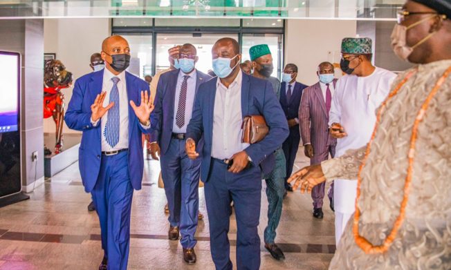 President Simeon-Okraku arrives in Nigeria for Aisha Buhari Tournament