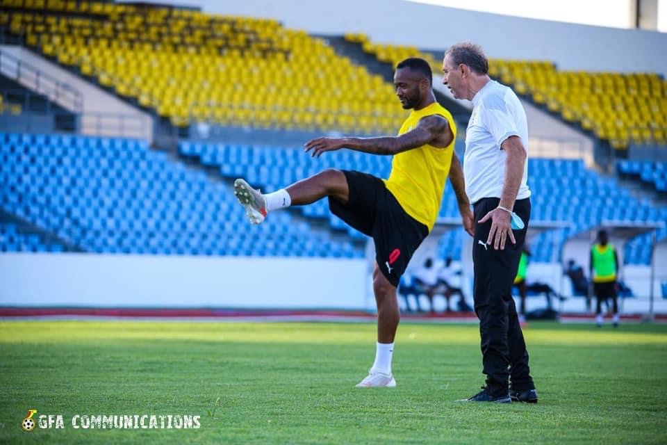 Milovan Rajevac takes charge of first training session in Cape Coast