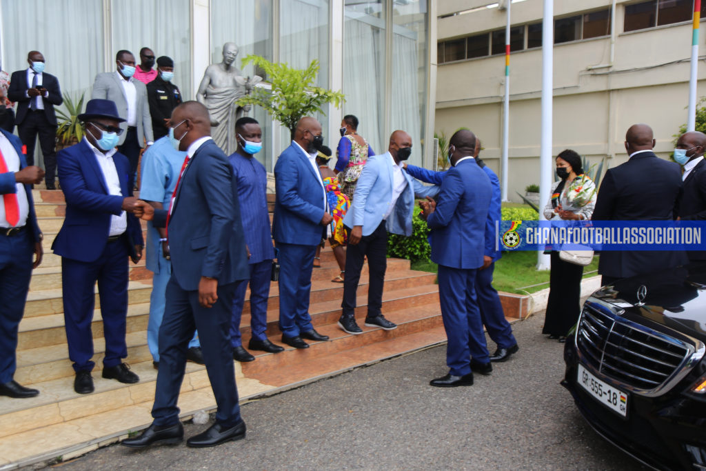 BK7A8183 1024x683 - Ghana FA President Kurt Okraku welcomes CAF President Patrice Motsepe to Ghana to begin 2 day tour