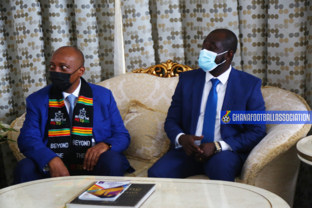 BK7A8232 1024x683 - Ghana FA President Kurt Okraku welcomes CAF President Patrice Motsepe to Ghana to begin 2 day tour