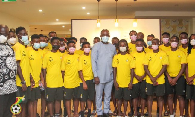 President Simeon-Okraku charges Black Queens to pip Nigeria for AFCON ticket