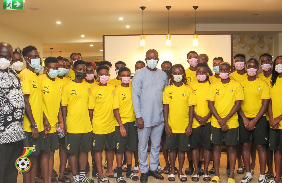 President Simeon-Okraku charges Black Queens to pip Nigeria for AFCON ticket
