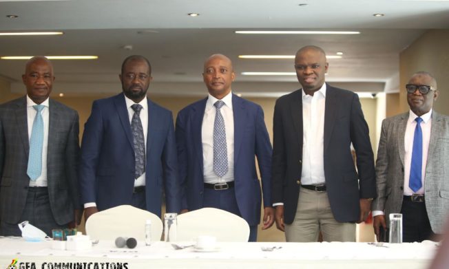 PHOTOS: CAF President Dr. Patrice Motsepe joins football Community, Corporate Ghana for breakfast
