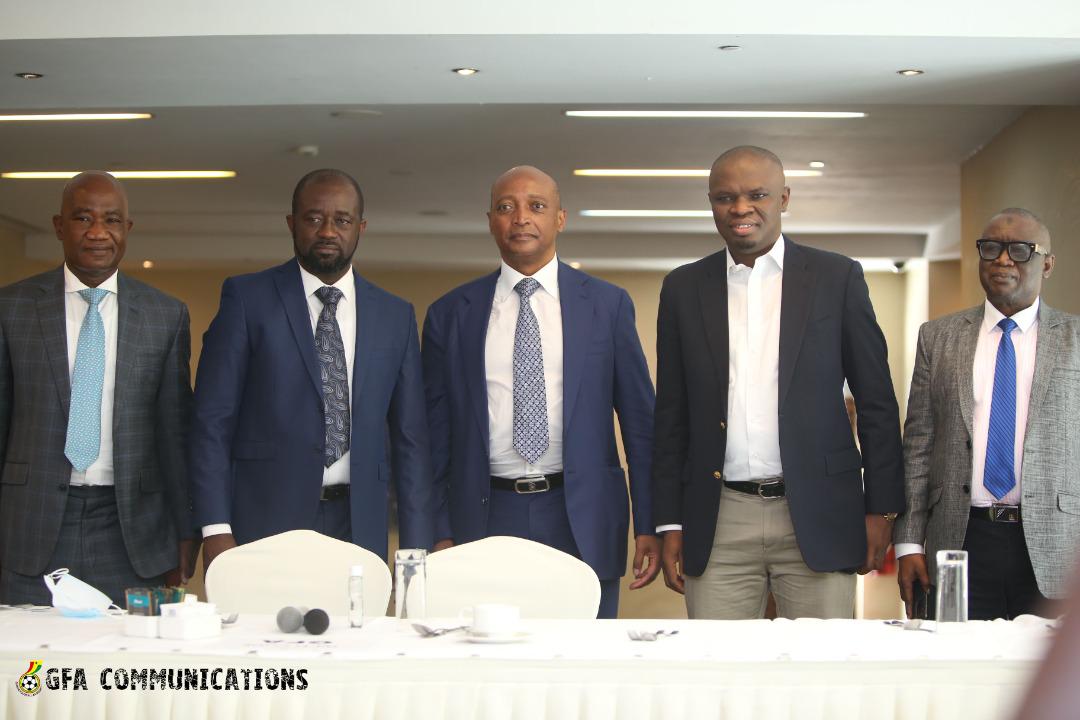 PHOTOS: CAF President Dr. Patrice Motsepe joins football Community, Corporate Ghana for breakfast