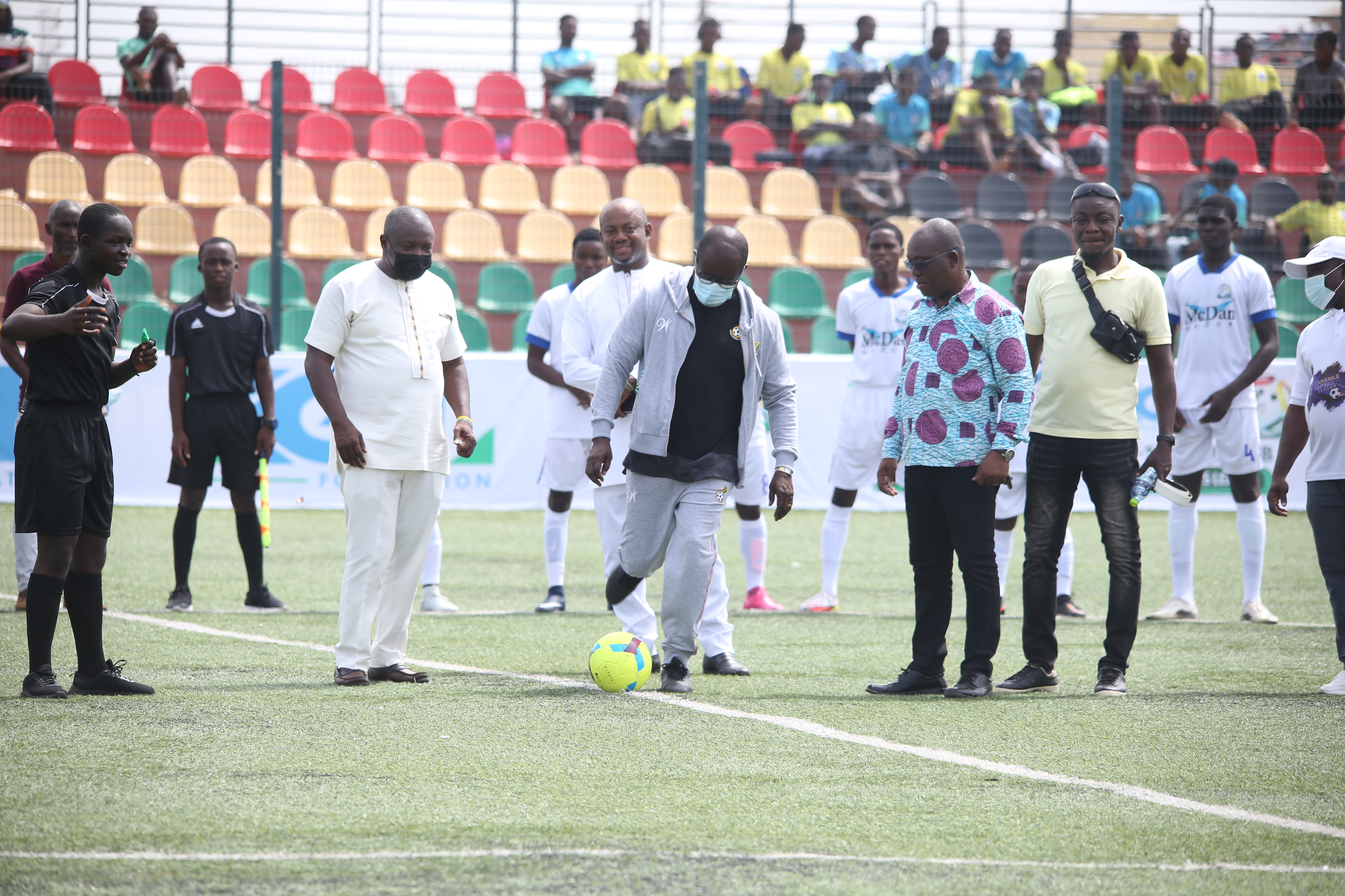 KGL U-17 Inter Club Champions League: President Simeon Okraku gets us underway with ceremonial kick off
