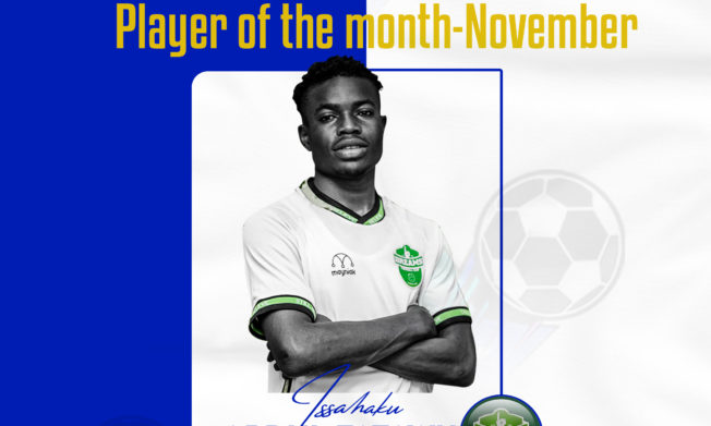 Issahaku Abdul Fataw wins NASCO Player of the Month - November