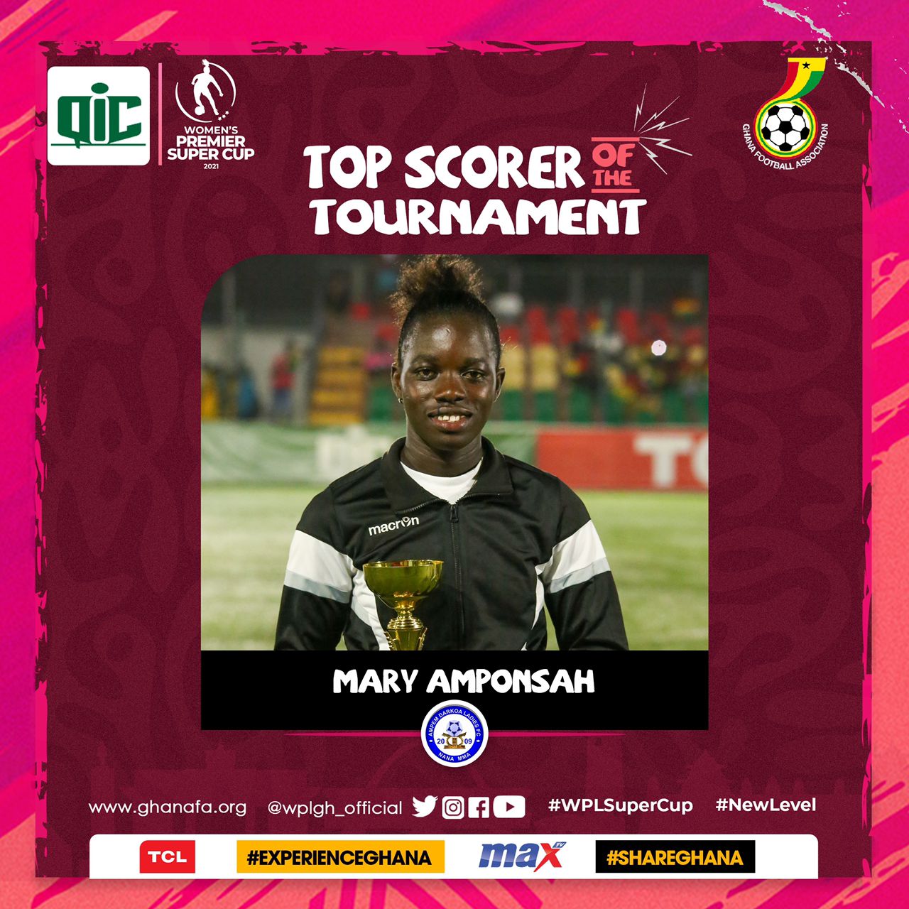 Mary Amponsah, Amfobea, others win big as Women’s Premier Super Cup end in style