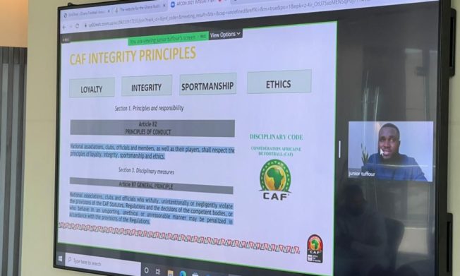 Ghana delegation to AFCON receive Integrity training ahead of tournament