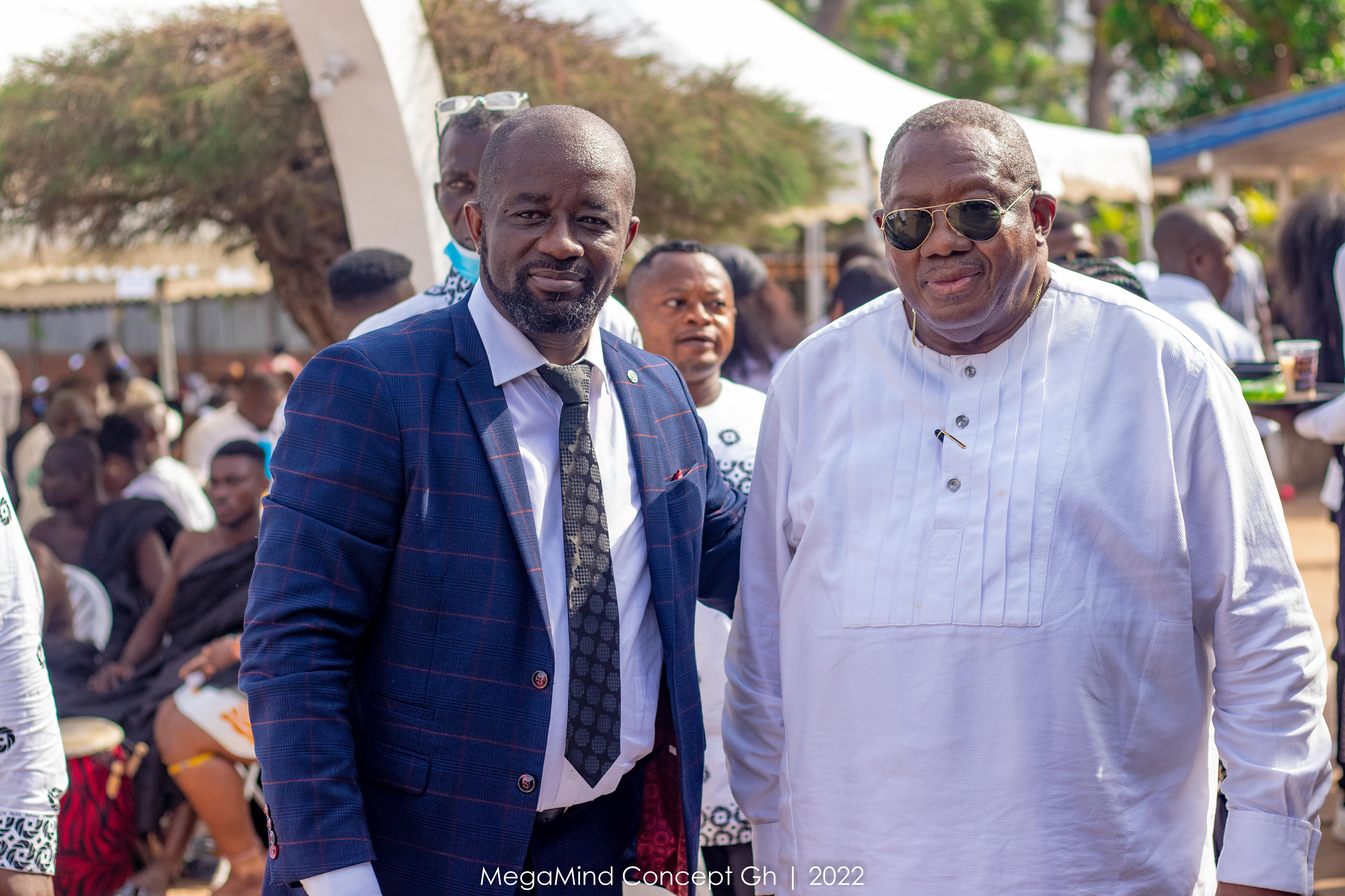 PHOTOS: Sports Minister Mustapha Ussif, Asamoah Gyan, football family show love to President Simeon-Okraku at father’s funeral