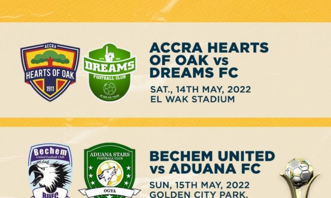MTN FA Cup Semi-finals matches to be played on May 14 & 15