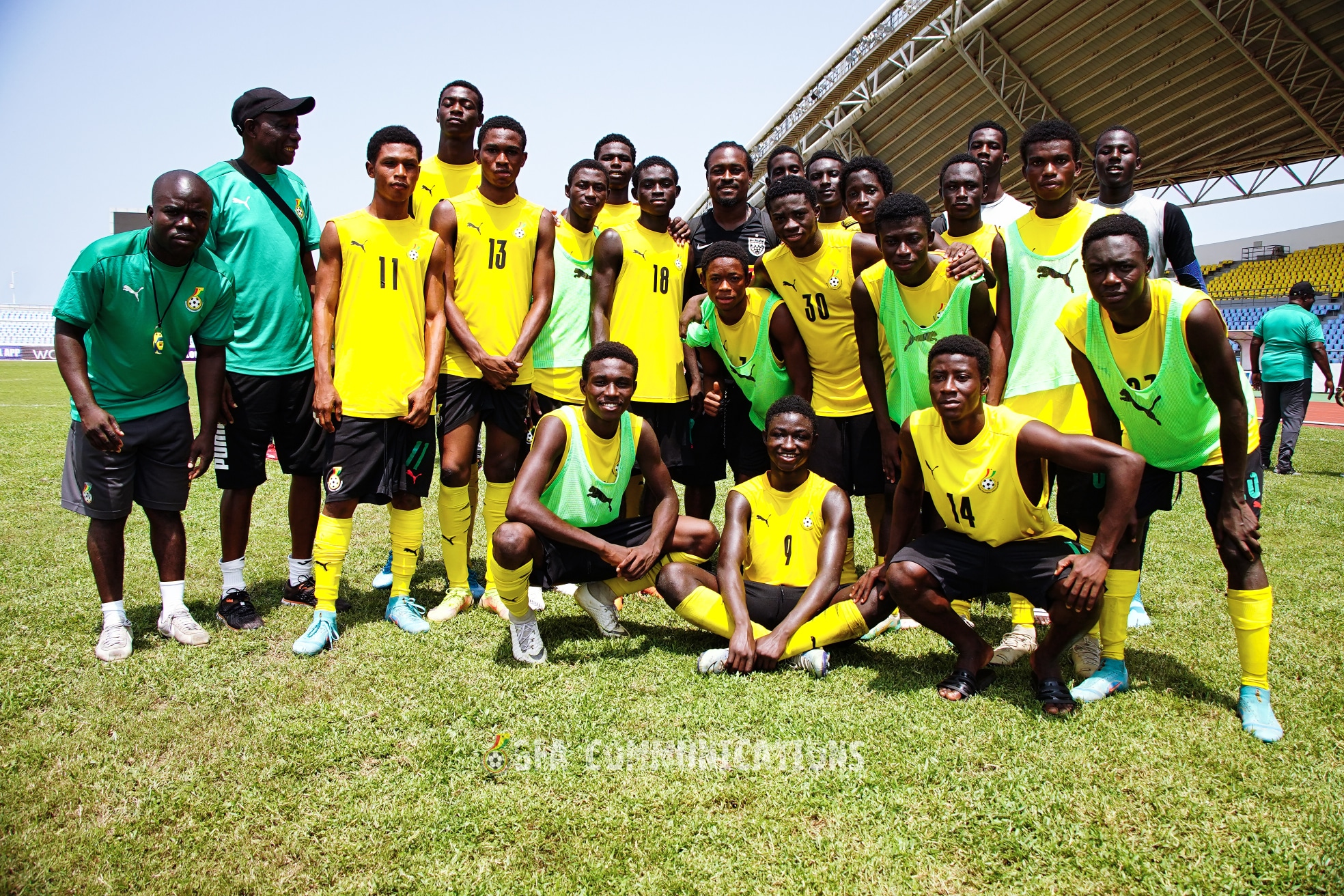 Former Ghana star Derek Boateng visits Black Starlets in Cape Coast