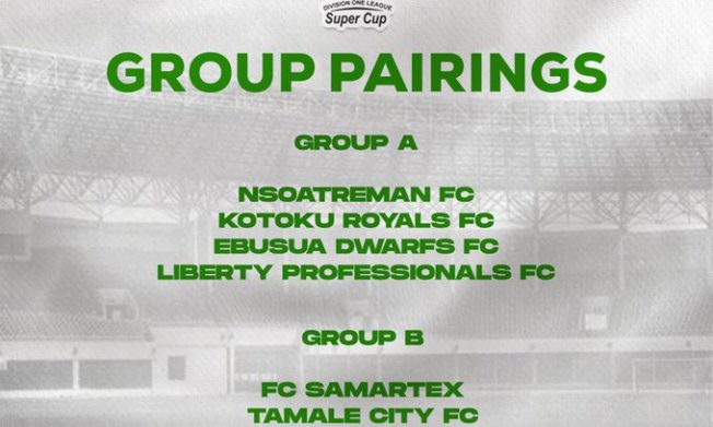 Group Pairings for 2022 Division One League Super Cup released