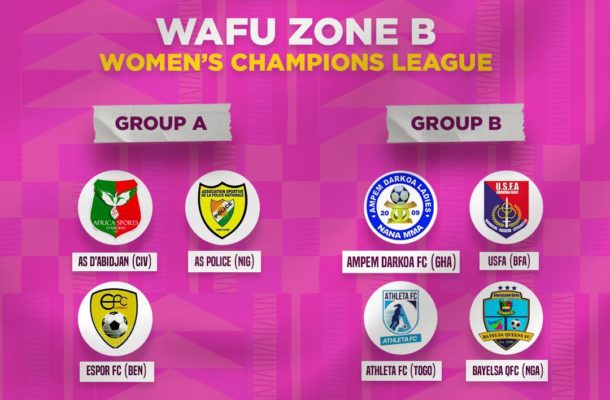 Ampem Darkoa Ladies Handed Tough Group In WAFU-B CAF Women's Champions ...