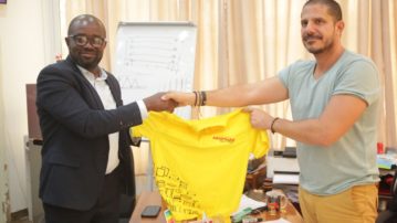 GFA President Kurt ES Okraku thanks AshFoam for supporting Ghana football